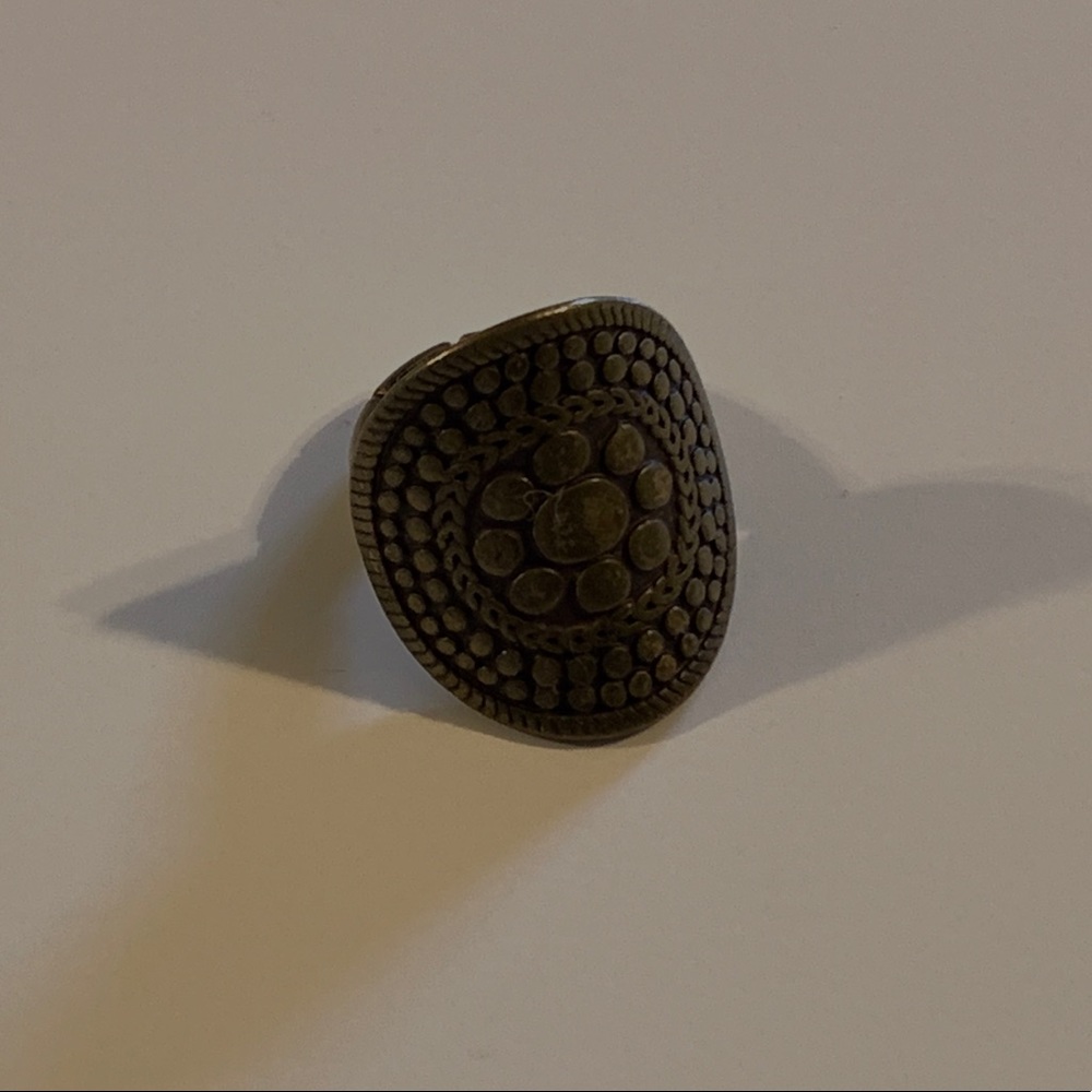 Gold Medallion Ring